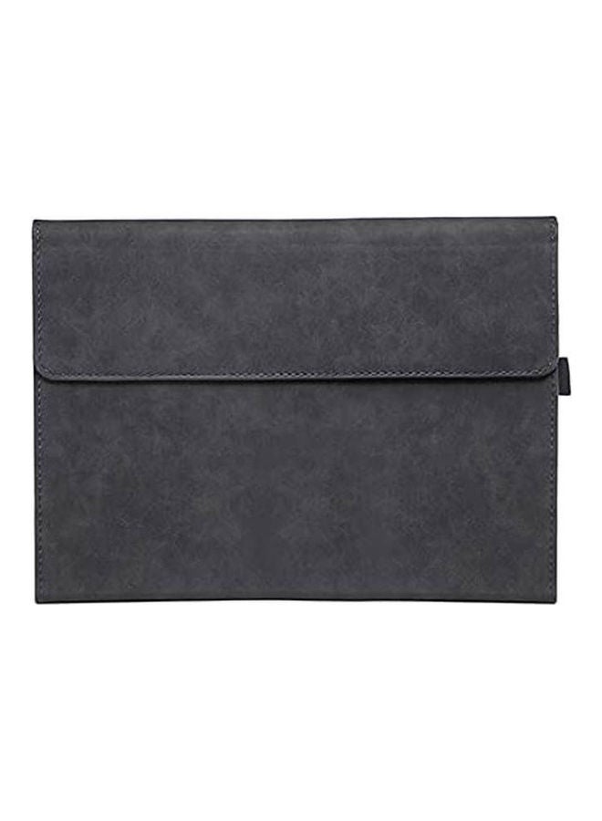 Generic - For Microsoft Surface Pro 4 Protective Cover For Tablet Computer Laptop Surface Pro 4 Sleeve With Leather Outside And Silicone Case Inside Black - Image 1