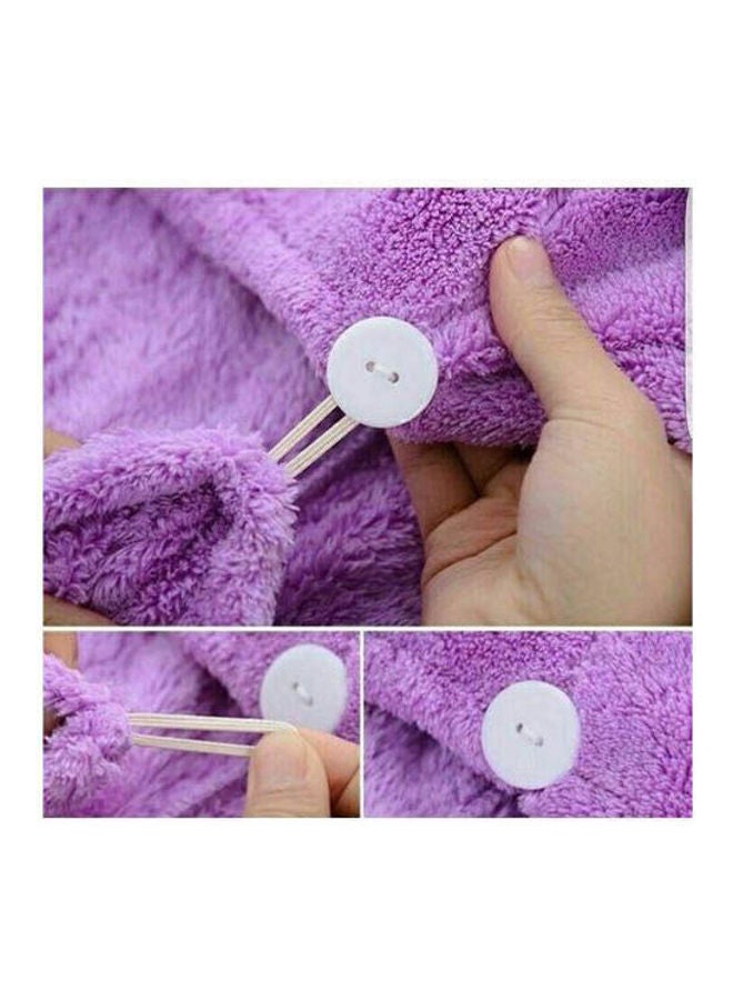Hair Drying Towel - 3 Pcs Multicolor - Image 3