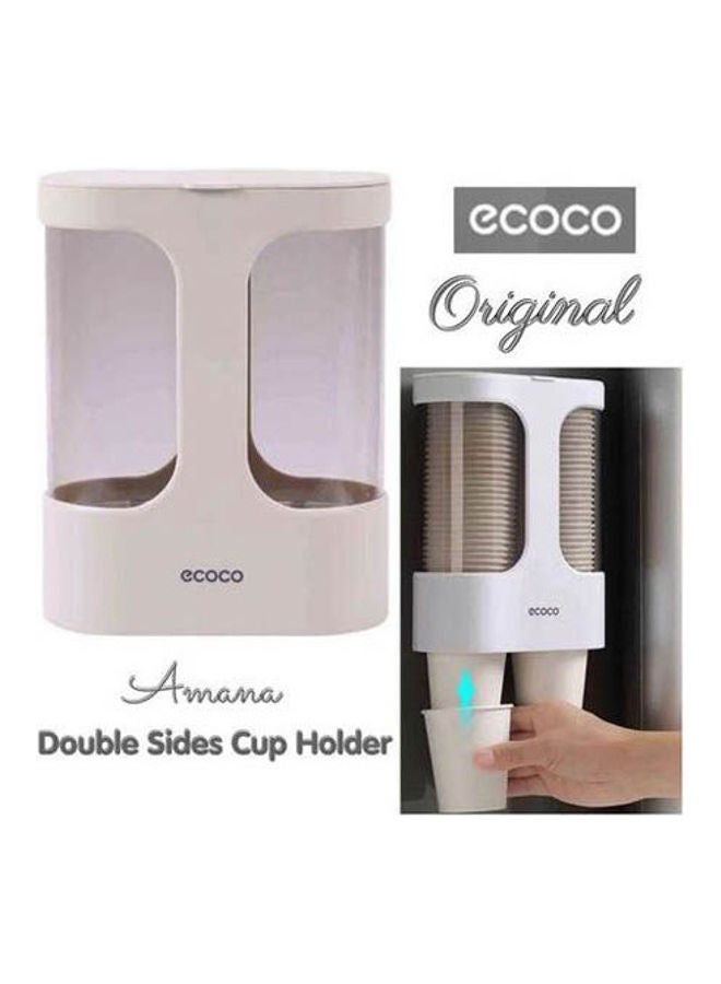 إيكوكو High Quality Double Sided Cup Holder 1 Pc Beige 234x177x112cm - Image 1