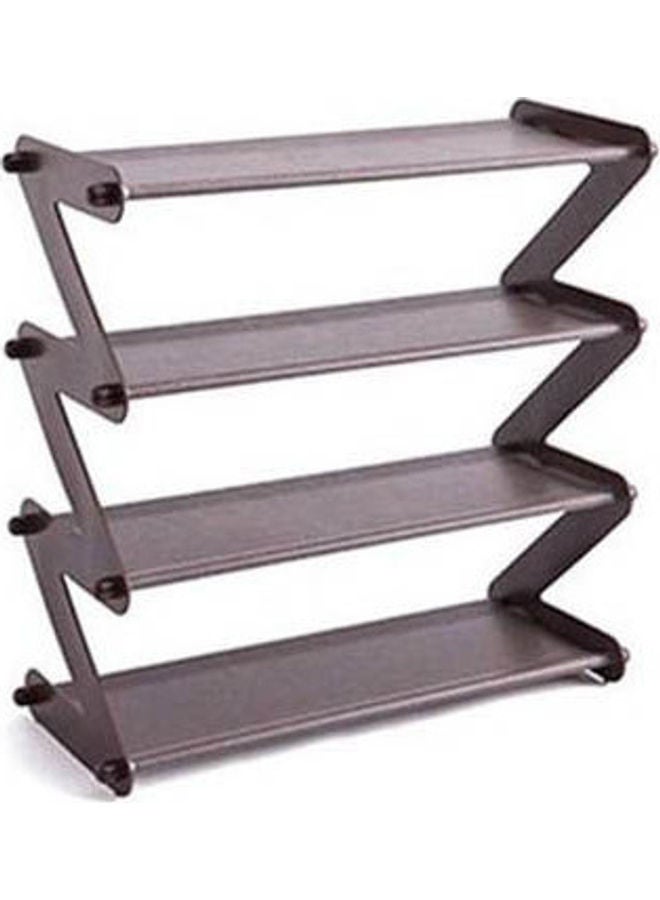Generic Modern Shoe Organizer - Zigzag - 4 Levels Brown 36x41cm  - Image 2