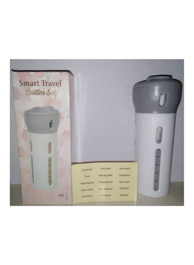 Generic 4 In 1 Smart Travel Bottles Set Grey 67x168mm  - Image 1