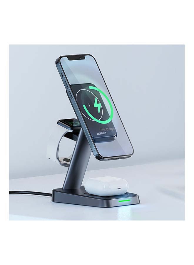 ACEFAST 3-In-1 Wireless Charging Stand Black - Image 2