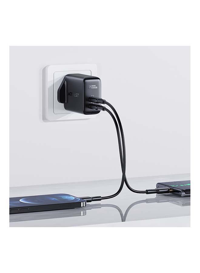 أسيفاست 40W USB-C Dual Port Fast Charger Black - Image 3