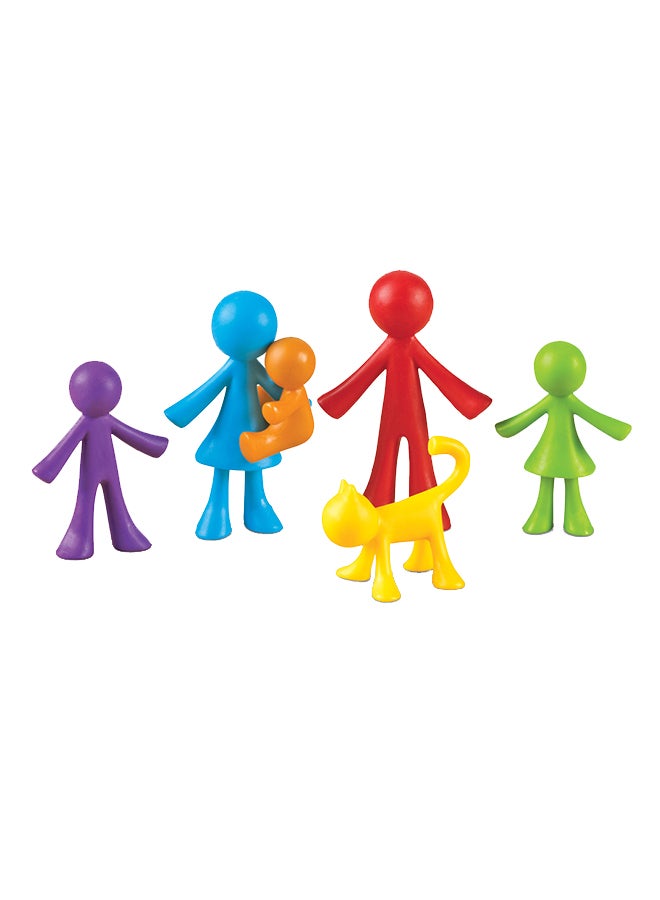 Learning Resources All About Me Family Counters (72-Piece Set, 6 Shapes/Colors, Ages 3+) - Image 1