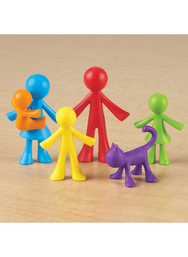 Learning Resources All About Me Family Counters (72-Piece Set, 6 Shapes/Colors, Ages 3+) - Image 3