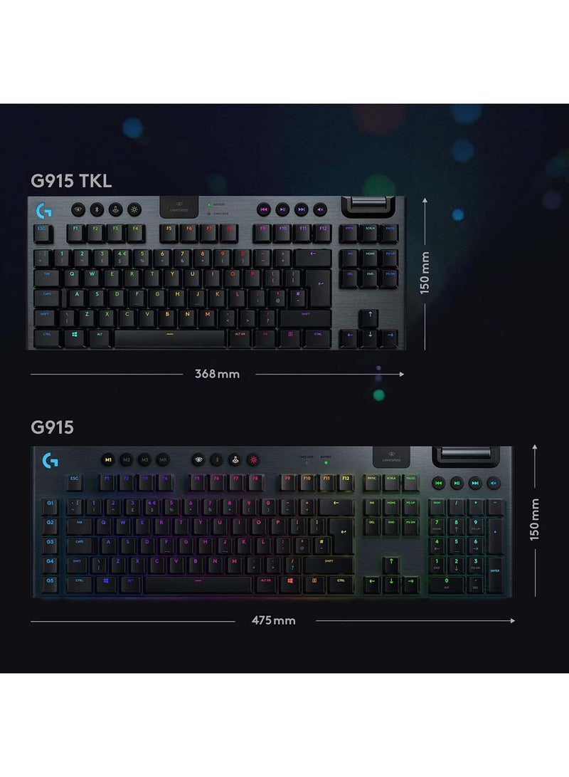 لوجيتيك - سماعة الألعاب G915 Tenkeyless 44978 باللون الأسود - Image 1
