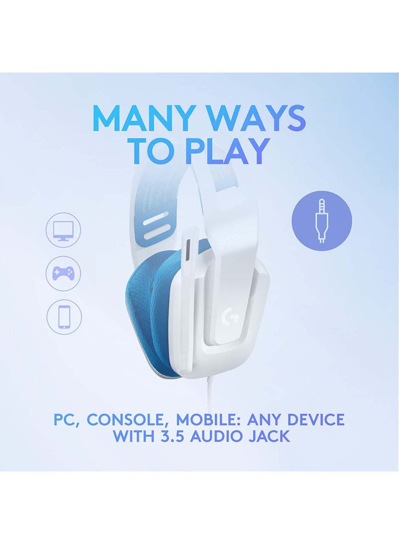 Logitech G335 PC Gaming Headset 52916 White  - Image 2