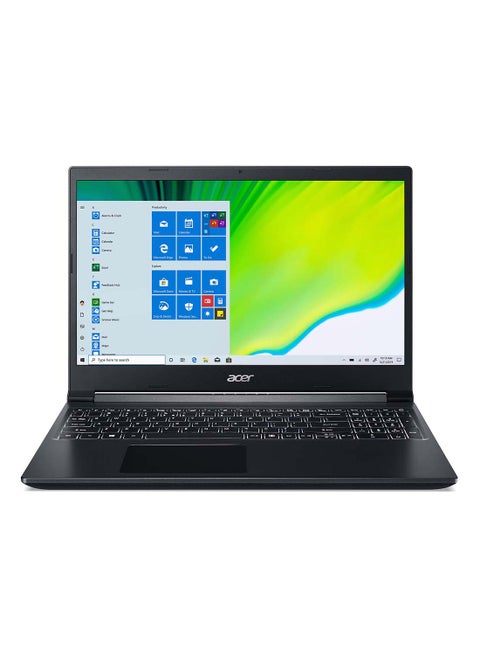 Aspire 7 A715 Gaming Notebook With 15.6-Inch FHD Display, AMD Ryzen 5-5500U Processor/8GB RAM/512GB SSD/4GB NVIDIA GeForce GTX 1650 Graphics Card/Windows 11 Home English/Arabic Charcoal Black