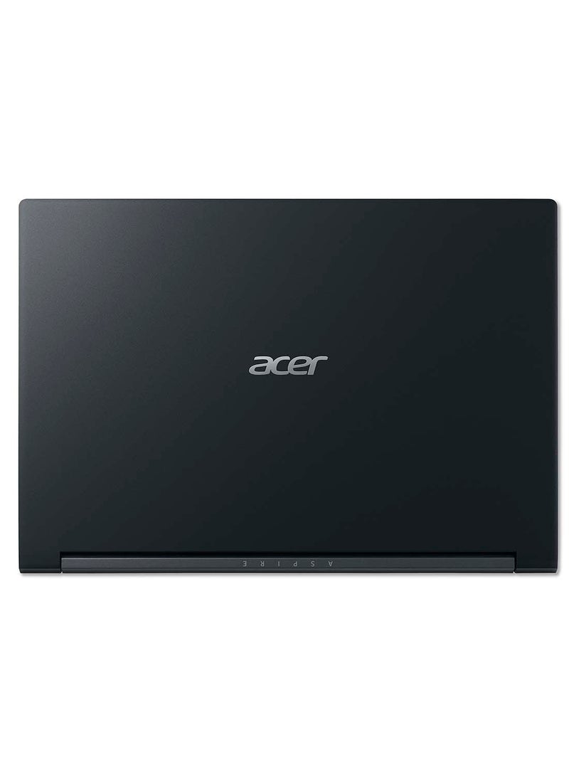 Acer - Aspire 7 A715 Gaming Notebook With 15.6-Inch FHD Display, AMD Ryzen 5-5500U Processor/8GB RAM/512GB SSD/4GB NVIDIA GeForce GTX 1650 Graphics Card/Windows 11 Home English/Arabic Charcoal Black - Image 1