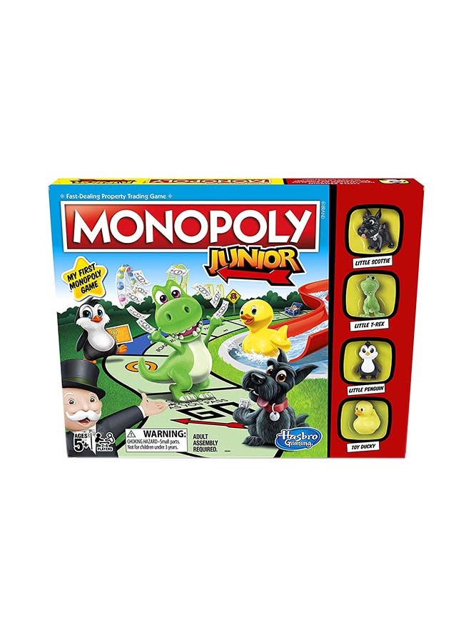 Monopoly My First Monopoly Junior Hasbro Board Game For Kids Indoor Home Game 2 To 6 Players  - Image 3