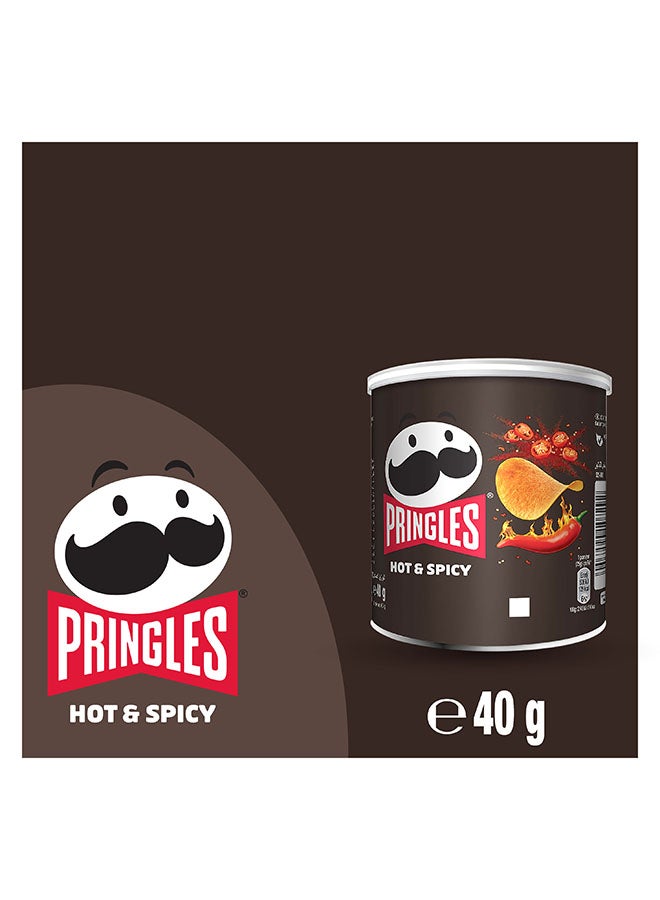 Pringles - Hot & Spicy Potato Chips 40grams - Image 1