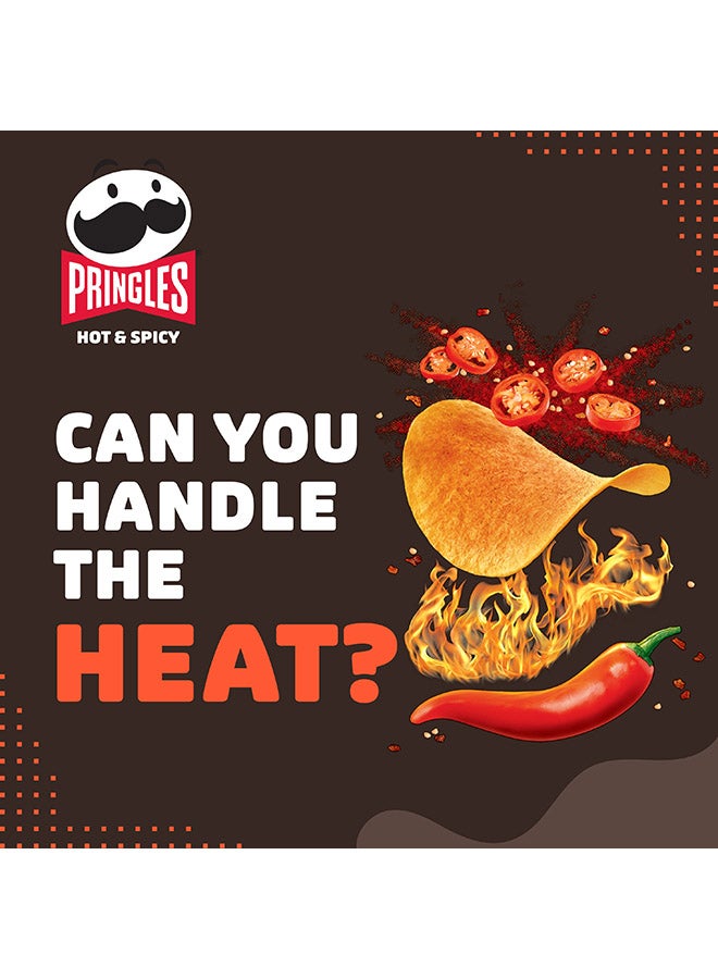 Pringles - Hot & Spicy Potato Chips 40grams - Image 1