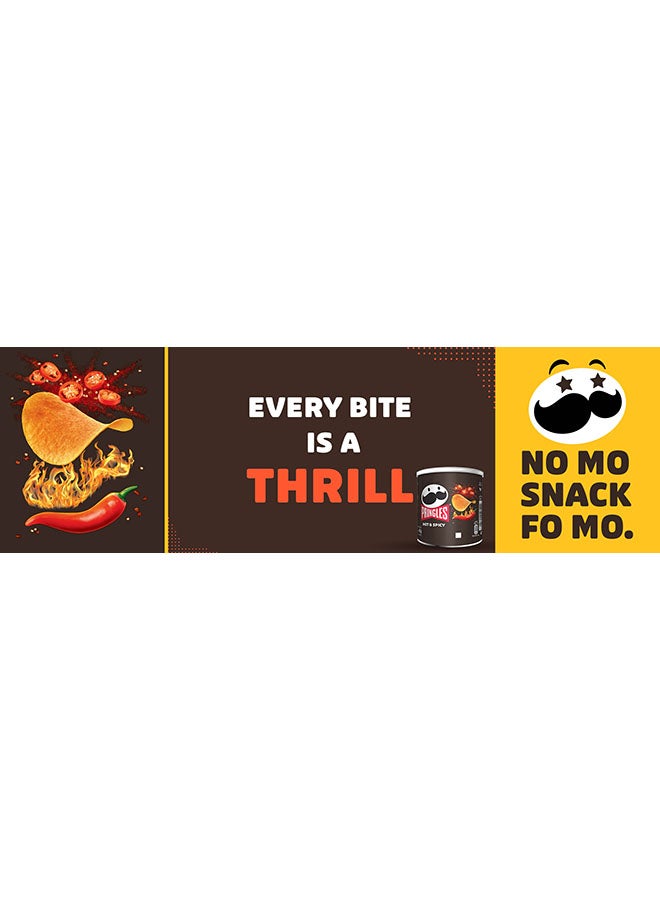 Pringles - Hot & Spicy Potato Chips 40grams - Image 1