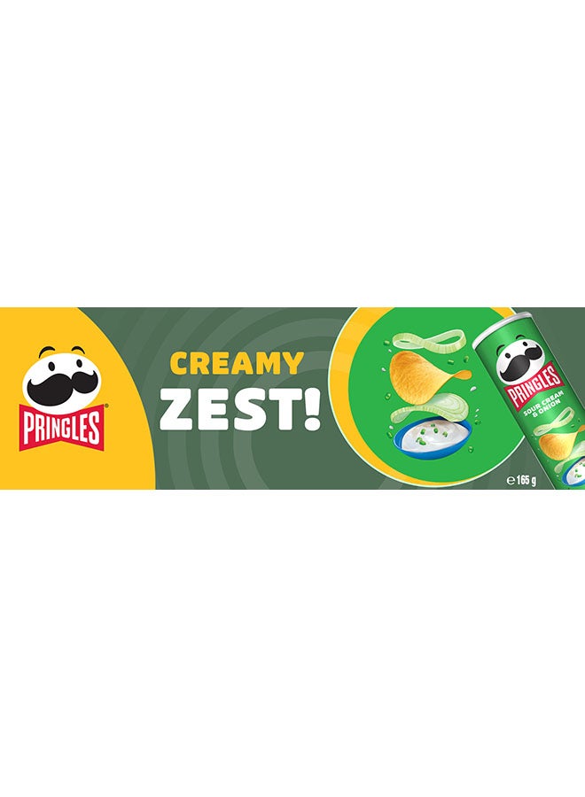 Sour Cream And Onion Flavored Chips 165grams