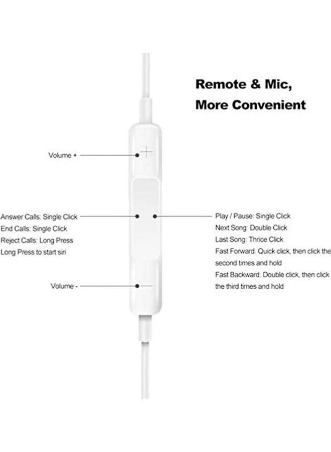 مارجون Headphone For Iphone 7 And 7 Plus Lightning Port White - Image 2