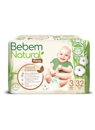 32-Piece Midi Natural Pants Diaper Size 3 Twin 6-11 KG - v1647874028/N45893964A_1