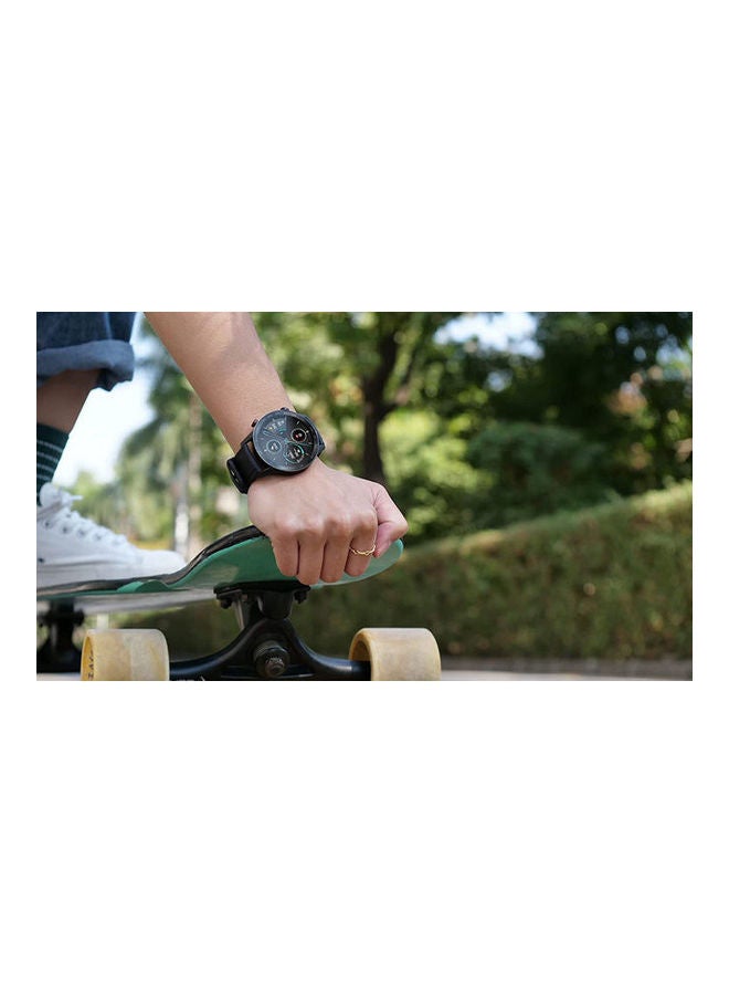 هونور ساعة ذكية ماجيك 2 بسوار من الجلد أسود فحمي - Image 3