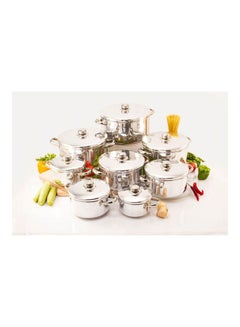 NOUVAL The King Cookware Set Silver 28-24-20-18cm 