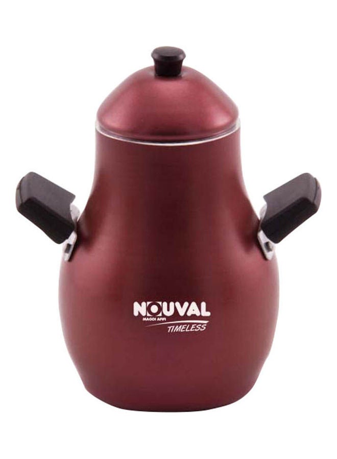 NOUVAL - Aluminium Beans Pot With Handles Red - Image 1