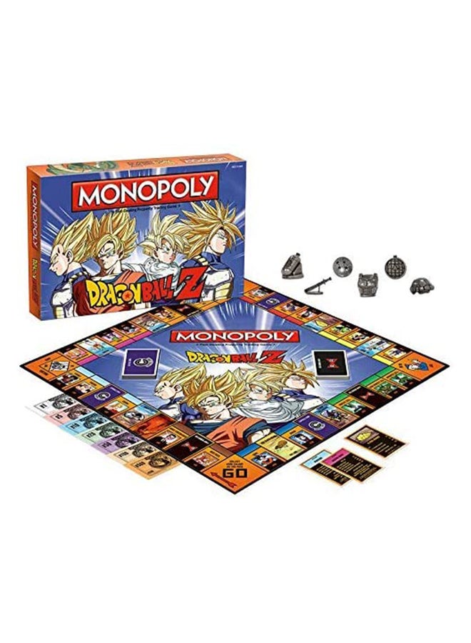 مونوبولي - لعبة Dragon Ball Z Recruit Legendary Warriors، Goku، Vegeta وGohan Anime Series Hasbro Board Game للبالغين والمراهقين، لعبة منزلية داخلية من 2 إلى 6 لاعبين - Image 1
