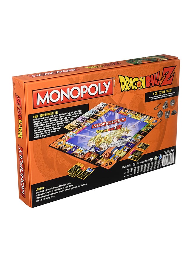 مونوبولي - لعبة Dragon Ball Z Recruit Legendary Warriors، Goku، Vegeta وGohan Anime Series Hasbro Board Game للبالغين والمراهقين، لعبة منزلية داخلية من 2 إلى 6 لاعبين - Image 1