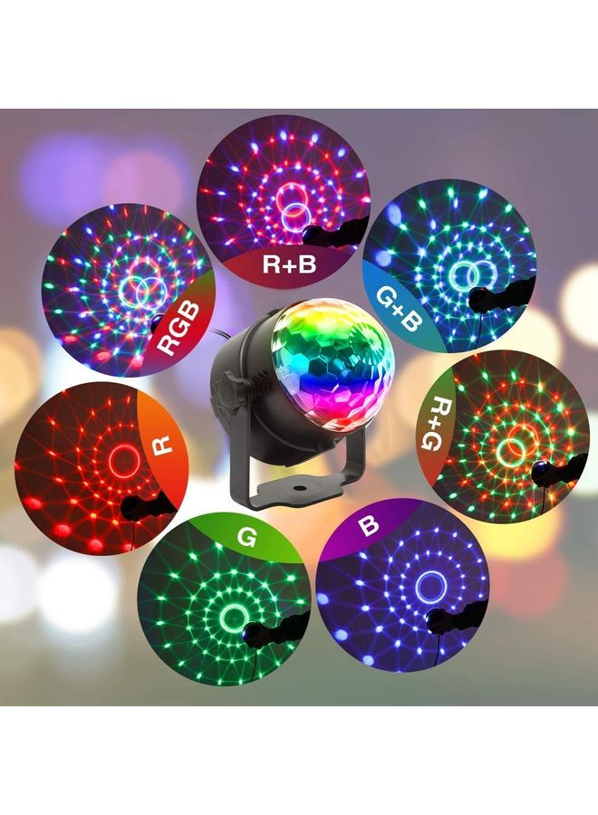 Sound Activated Stage Strobe Light Multicolour 9x8.3cm