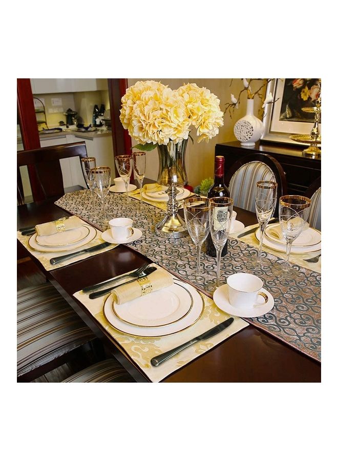 عربست طقم أدوات مائدة من الستانلس ستيل مكون من 24 قطعة أخضر - Image 4