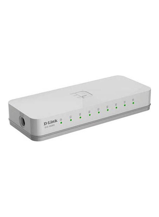 D-Link 8-Port 10/100 Mbps Unmanaged Switch, 8 high-speed Fast Ethernet ports, Economical, Plug-and-play Networking Switch, Plug-and-play Networking Switch, Conserve Energy | DES-1008C White  - Image 2