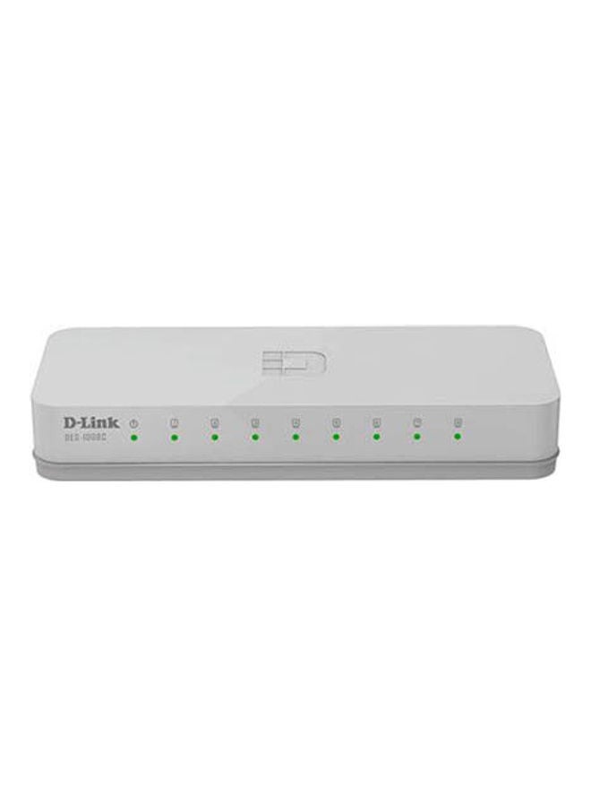 D-Link 8-Port 10/100 Mbps Unmanaged Switch, 8 high-speed Fast Ethernet ports, Economical, Plug-and-play Networking Switch, Plug-and-play Networking Switch, Conserve Energy | DES-1008C White  - Image 3