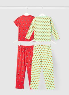 Boys Printed Pyjama Set Red/Green - v1647929523/N47758379V_2