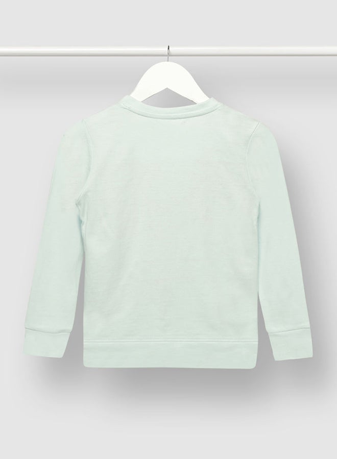 Aila - Casual Girls Graphic Printed Sweatshirt Blue - Image 1