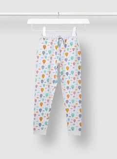 Aila Girls Printed Joggers Orange/White  - Image 1