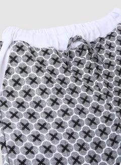 Aila Comfortable Girls Printed Joggers Black/White  - Image 3