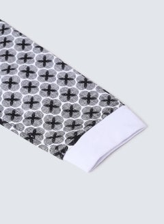 Aila Comfortable Girls Printed Joggers Black/White  - Image 4