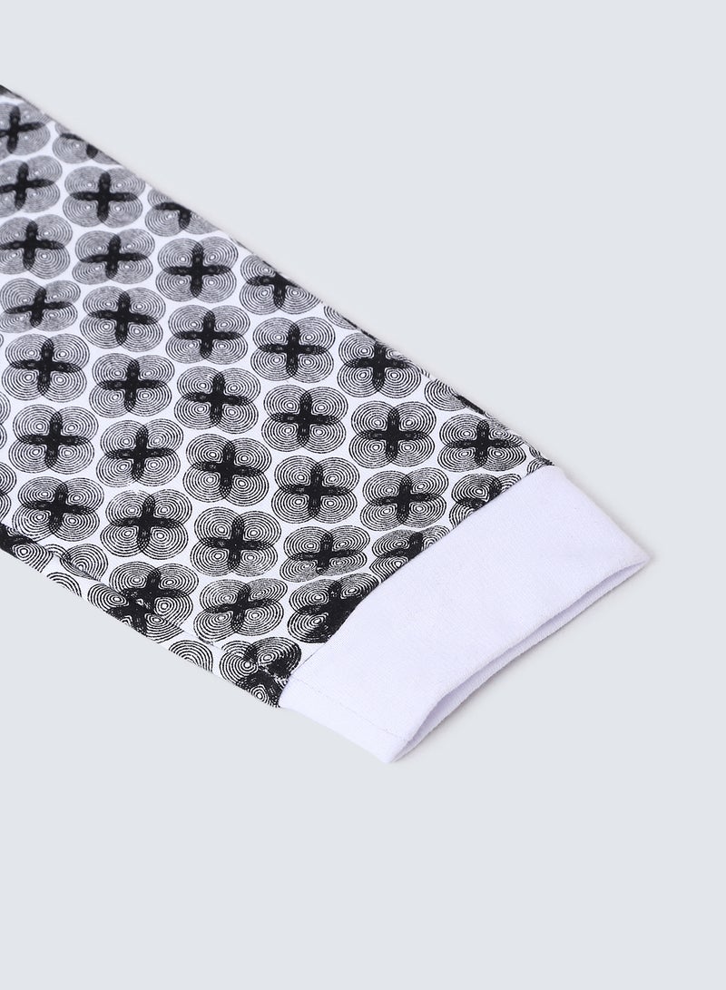 آيلا بنطال رياضي للركض بتصميم كاجوال وعصري ومزين بنمط مطبوع للبنات ألوان متعددة  - Image 4