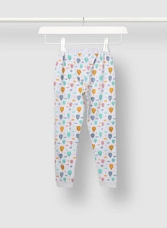 Aila Girls Printed Joggers Orange/White  - Image 2