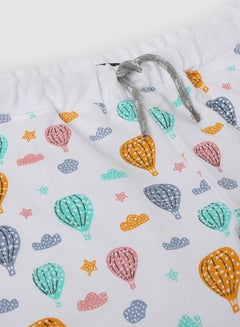 Aila Girls Printed Joggers Orange/White  - Image 3
