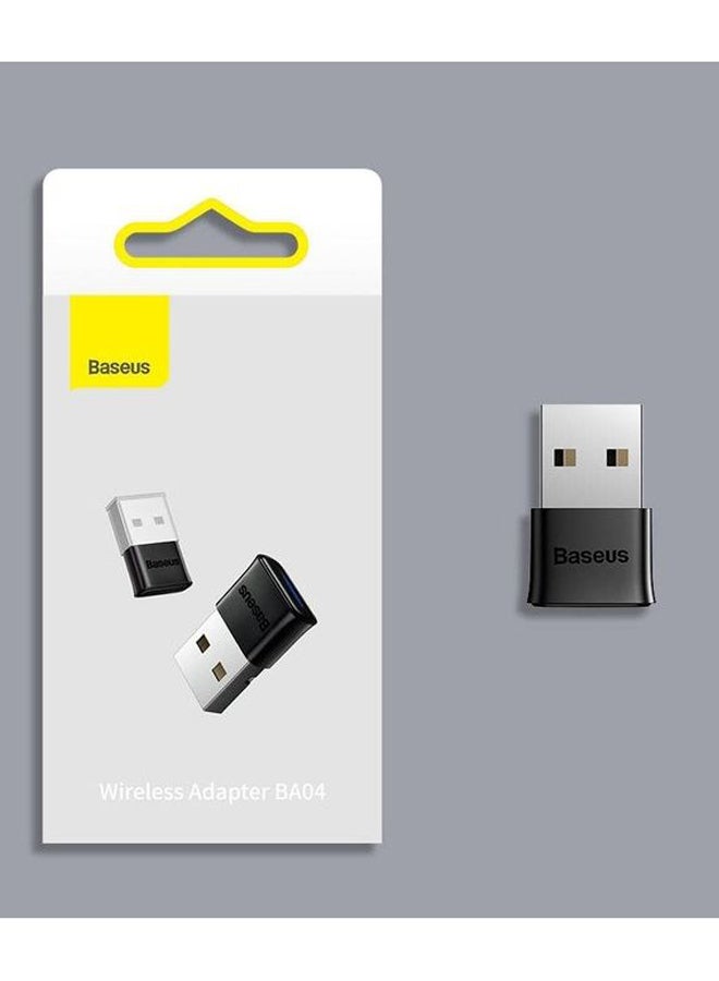Baseus - ZJBA000001 Mini USB Bluetooth V5.0 Wireless Adapter Black - Image 1