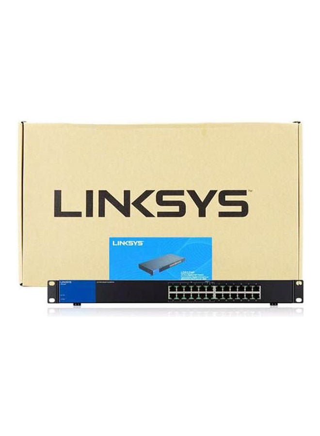 LINKSYS - Switch 24Port 10-100-1000Mbps Unmanaged Rackmount Black - Image 1