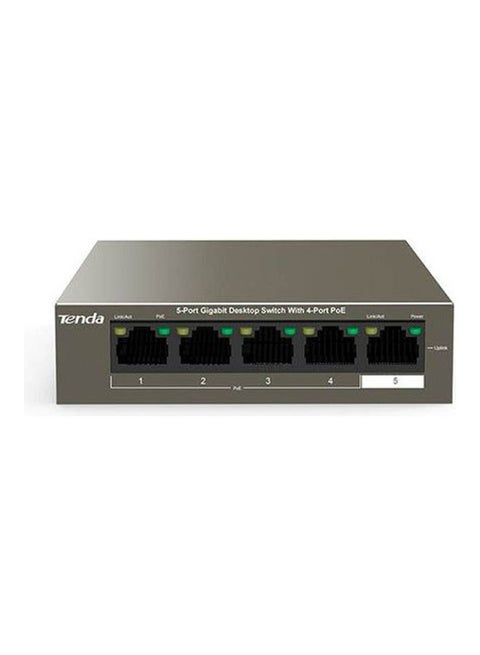 5-Port Gigabit Desktop Switch With 4-Port PoE Black