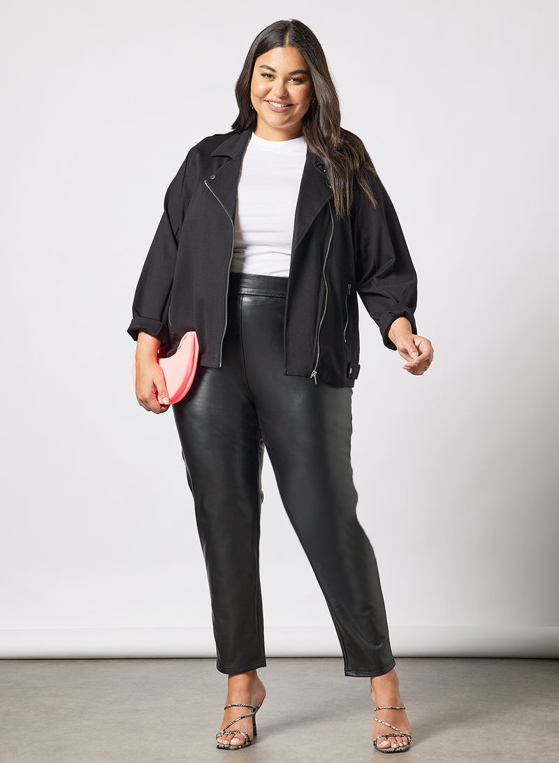 Only Carmakoma - Plus Size Biker Jacket Black - Image 1