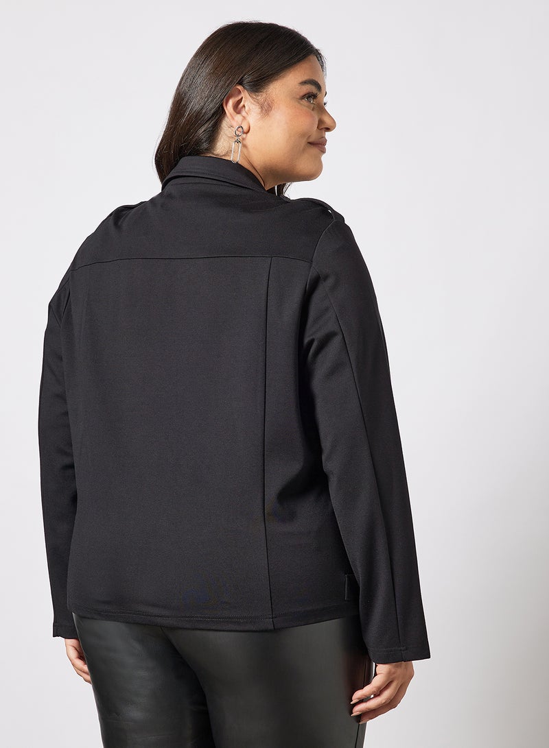 Only Carmakoma - Plus Size Biker Jacket Black - Image 1