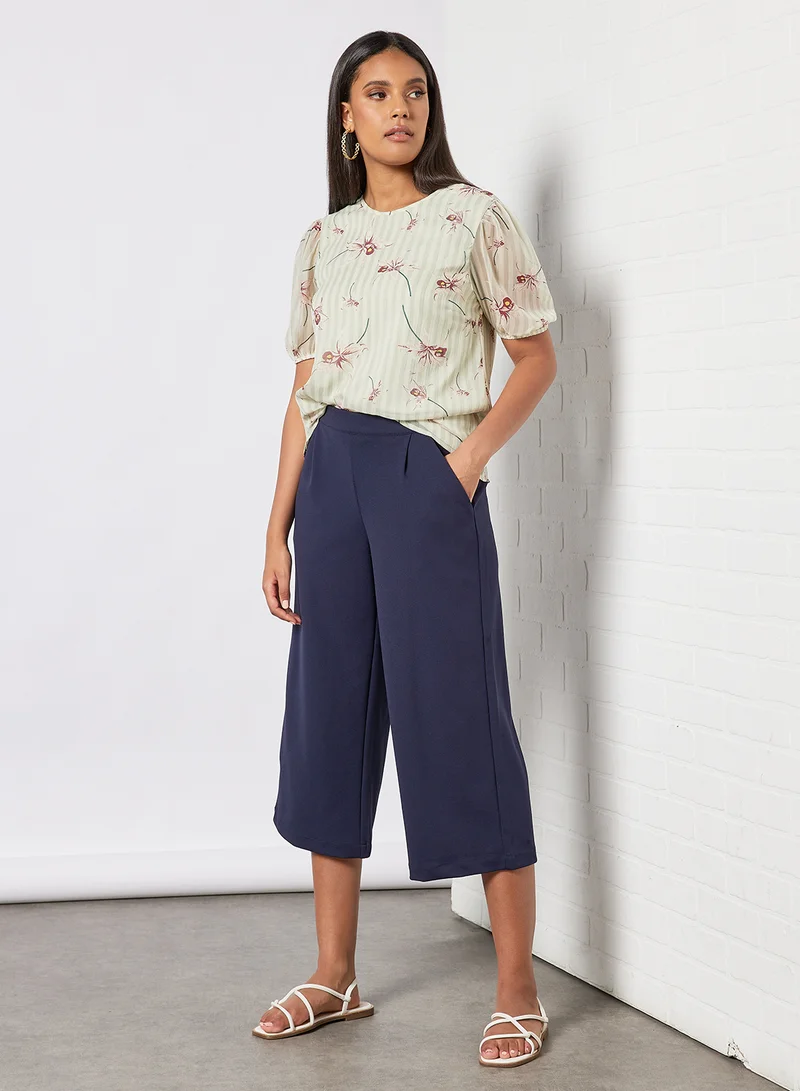 I.Scenery Culotte Pants Navy