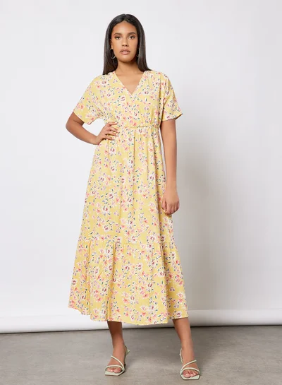 I.Scenery Floral Dress Yellow