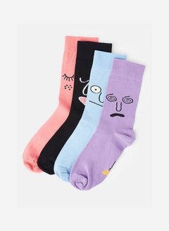 Casual Cotton Socks Multicolour