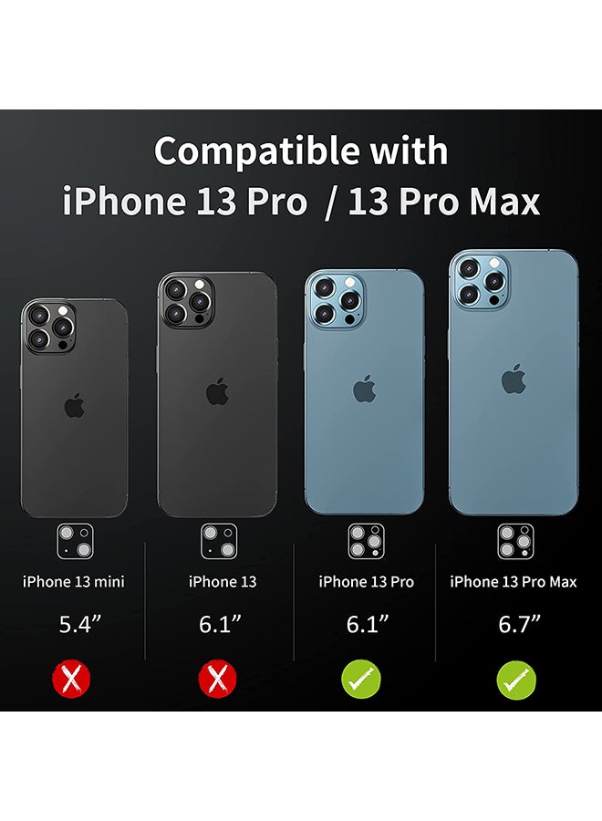Techshare - 9H Glass Individual Ring Camera Lens Protector For Apple iPhone 13 Pro Max Blue - Image 1
