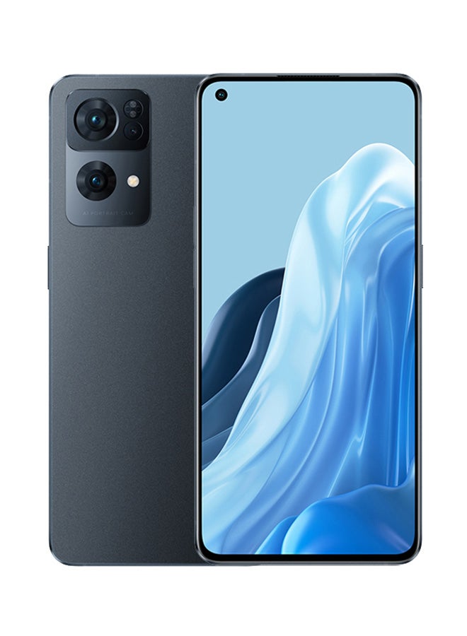 أوبو هاتف Reno7 Pro 5G ثنائي الشريحة بلون أسود ستارلايت وذاكرة وصول عشوائي سعتها 12 جيجابايت وسعة 256 جيجابايت - إصدار الشرق الأوسط  - Image 1