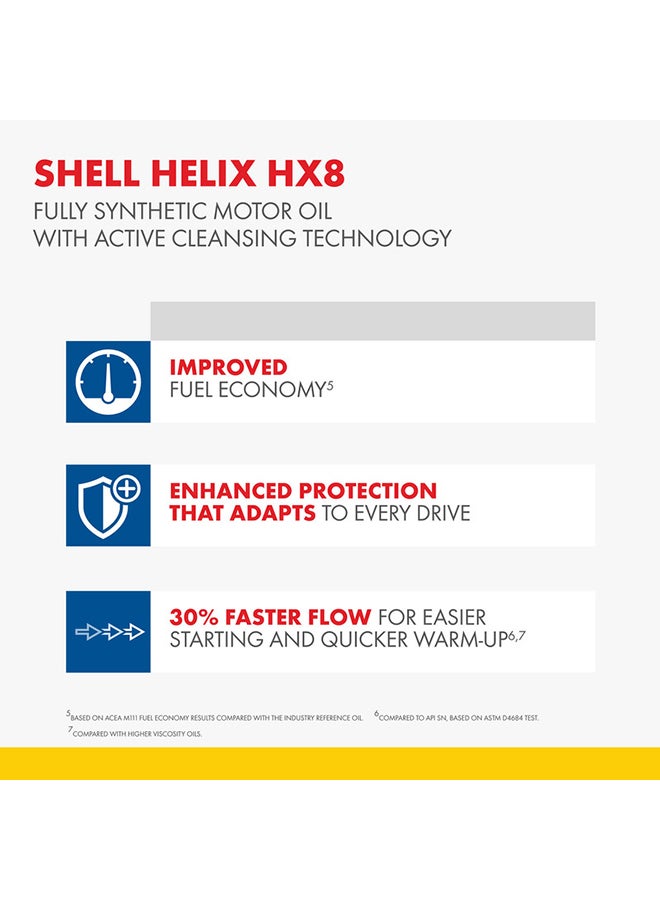 Shell - Helix HX8 Professional AG 5W-30 Fully Synthetic Motor Oil (12 X 1 Litre Carton) - Image 1