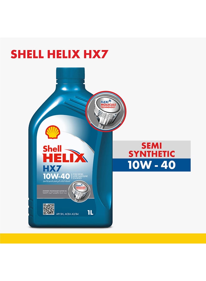 شل - هيليكس HX7 10W-40 (كرتونة × 12 لتر) - Image 1