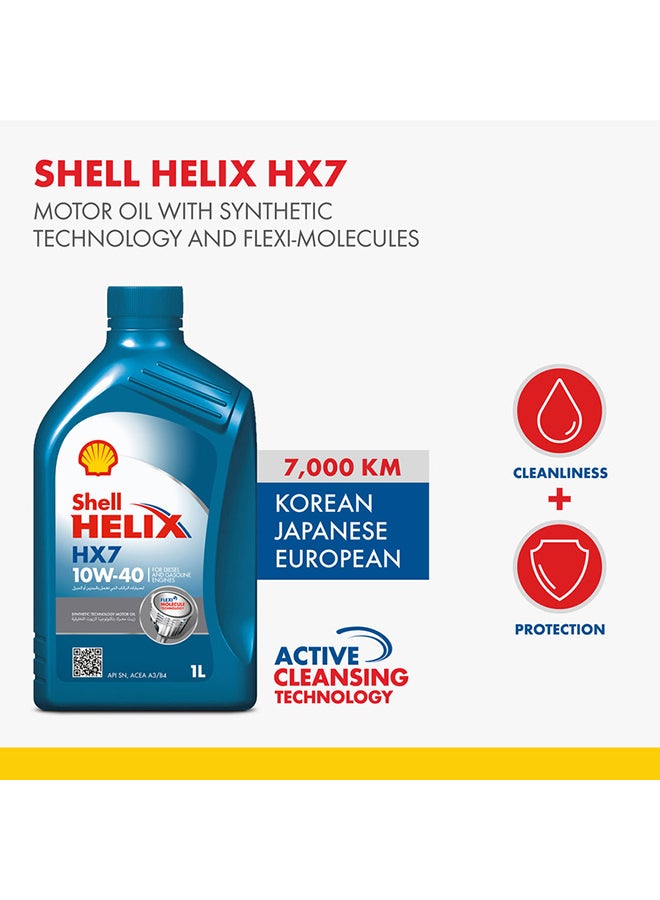 شل - هيليكس HX7 10W-40 (كرتونة × 12 لتر) - Image 1